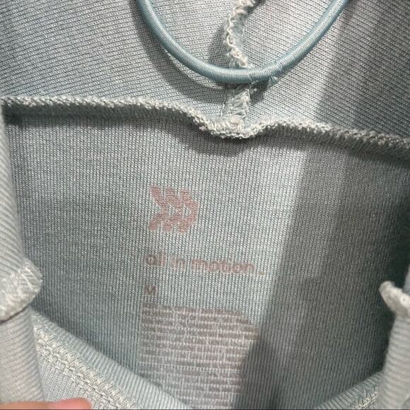All in Motion Light Blue Pullover Hoodie Size M Long Sleeve Activewear Top - Picture 4 of 12